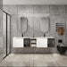Wall Mounted Bathroom Vanity With Sink, Soft Close Doors, Cabinet & Half Door Home Essentials