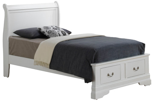 Upholstered Panel Sleigh Bed Design Glory Furniture