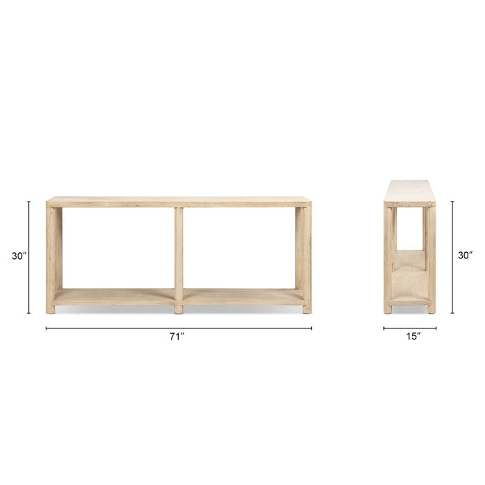 Milo - Console Table With Lower Shelf - Natural Jennifer Taylor Home