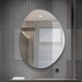 Asymmetrical Bathroom Wall Mirror - Silver Daily Nest
