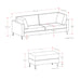 Ava - Mid Century Sofa With Ottoman Set Simpli-Home