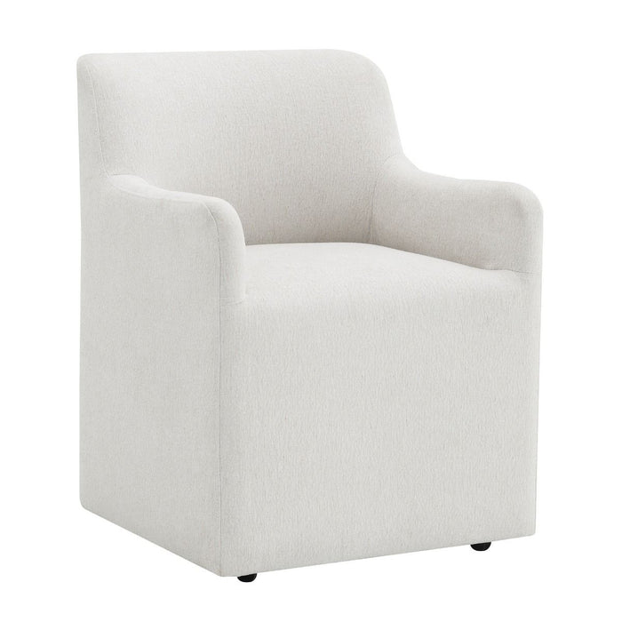 Cafell - Arm Chair With Swivel Casters - Cream ACME