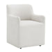 Cafell - Arm Chair With Swivel Casters - Cream ACME