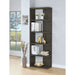 5 Shelf Bookcase - Gray Furniture Max