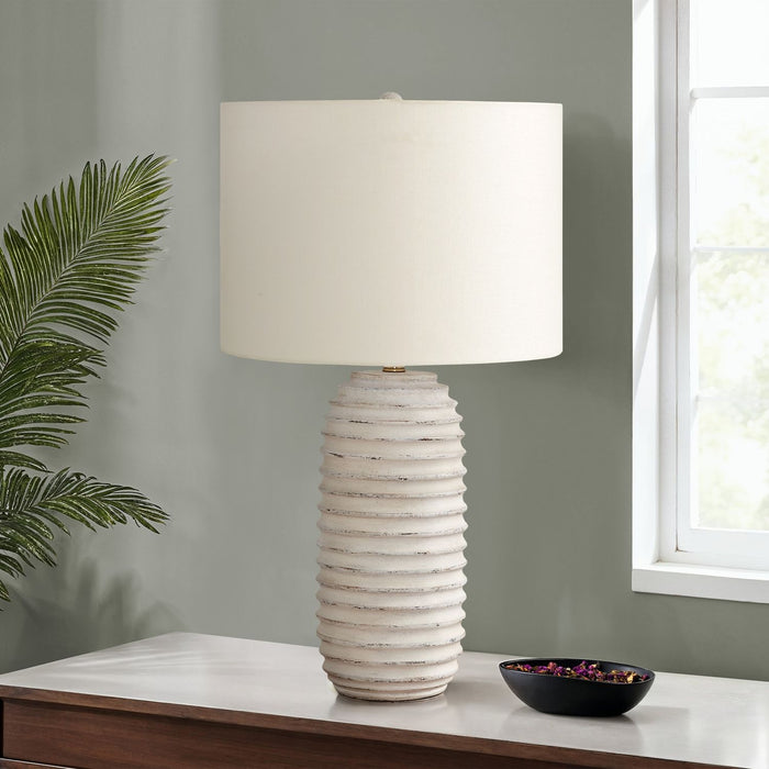 Lighting, Table Lamp, Resin, Transitional - Cream 8th Street