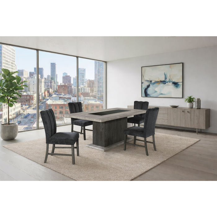 Dining Chair With Padded Seating And Back (Set of 2) - Dark Gray Global Furniture USA