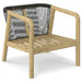 Palmetto - Outdoor Conversation Chair (Set of 2) - Stone Gray Simpli-Home