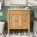 Modern Bathroom Vanity With Ceramic Sink, Soft Close Doors, Adjustable Shelves Hearth and Haven