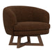 Swivel Accent Chair With Sculptural Base Emerald Home