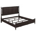 Niguel - Queen Size 4 Poster Bed With Finials, Floating Headboard - Brown Furniture Max