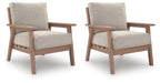 Grover Beach - Lounge Chair With Cushion (Set of 2) - Driftwood Signature Design by Ashley®