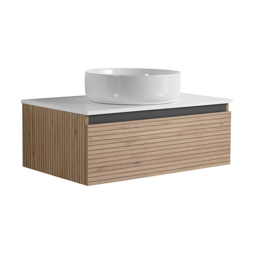 Wall Mounted Bathroom Vanity With Art Sink & 1 Soft Close Drawer Home Essentials