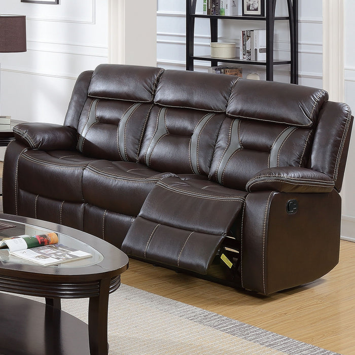 Modern Reclining Sofa With Pillow Arms And Headrest Home Essentials
