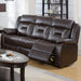 Modern Reclining Sofa With Pillow Arms And Headrest Home Essentials
