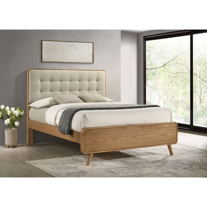 Winston - Platform Bed With Upholstered Headboard Furniture Max