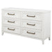 Inverness - 6 Drawer Bedroom Dresser - White Furniture Max