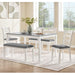 Elegant 6 Piece Dining Table Set With 4 Chairs And Bench Home Essentials