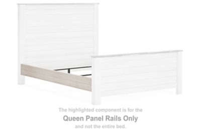 Willowton - Whitewash - Queen Panel Rails