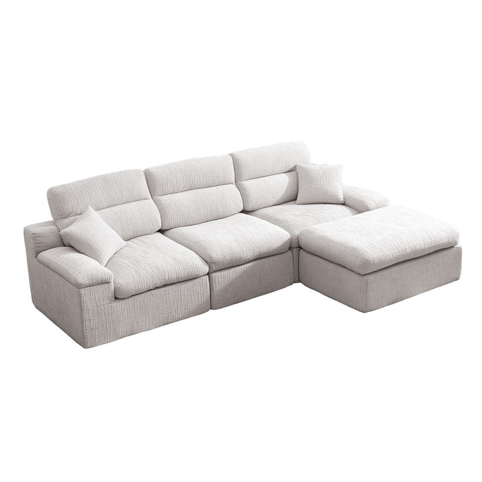 Corner Chaise Sofa With High Backrest Home Essentials
