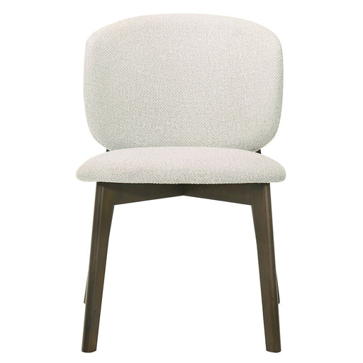Mallin - Side Chair (Set of 2) - Gray Chenille & Walnut ACME