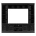 TV Stand With Hutch, Large Entertainment Center With Adjustable Shelves Hearth and Haven