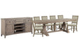 Paxton Place - Extendable Trestle Dining Table Set Magnussen Furniture
