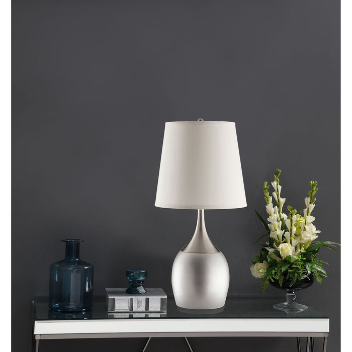 Droplet Empire - Shade Urn Table Lamp (Set of 2) - Silver Furniture Max