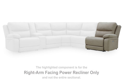 Narwhal Place - RAF Zero Wall Power Recliner - Pebble Signature Design by Ashley®