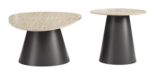 Reyes - Coffee Table Set - Natural / Black Zuo Modern
