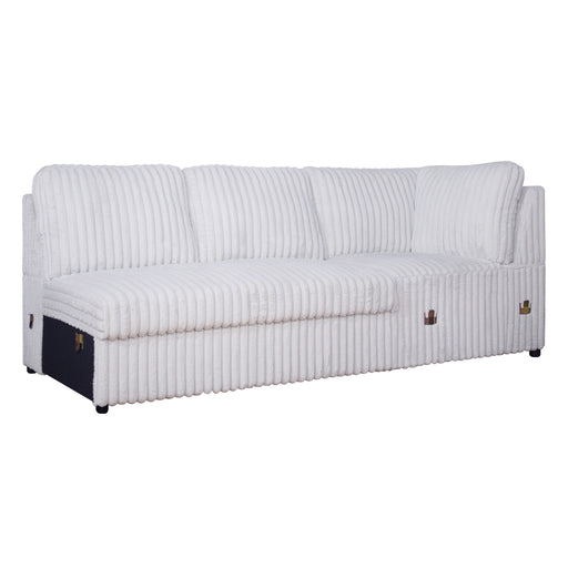 Bliss - LSF Loveseat With Corner - Mist Gray New Classic