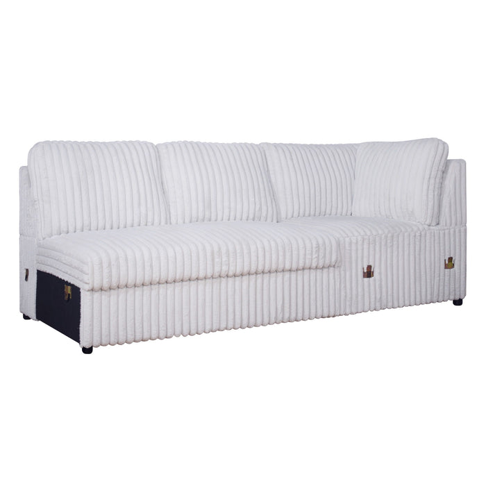 Bliss - LSF Loveseat With Corner - Mist Gray