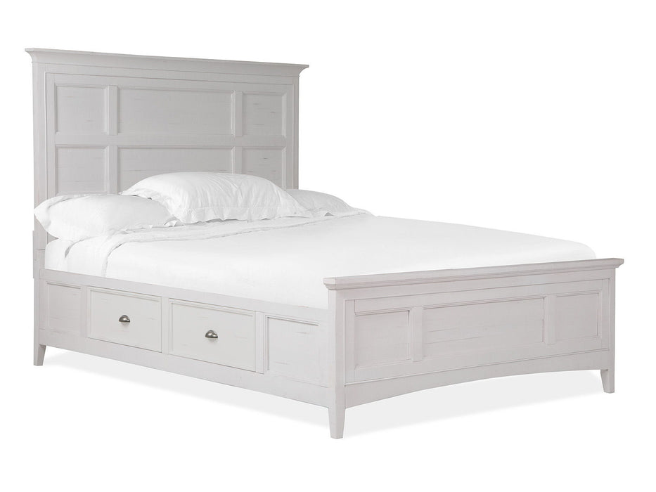 Heron Cove - Complete Panel Bed With Storage Rails Magnussen Furniture
