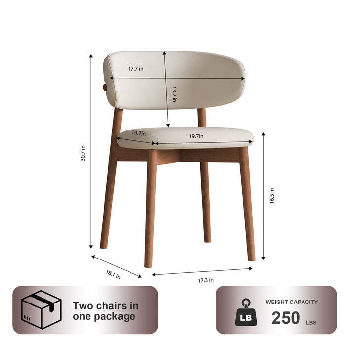 Mid-Century Modern Dining Chair (Set of 2) Home Essentials