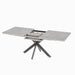 Extendable Dining Table Set With Curved Backrest Upholstered Chairs Home Essentials