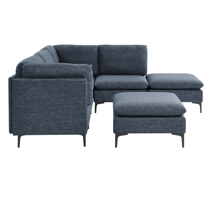 Upholstered Modular Sectional & Tall Legs Home Essentials