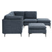 Upholstered Modular Sectional & Tall Legs Home Essentials