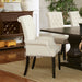 Vaughn - Upholstered Dining Chair With Tapered Legs And Nailhead Trim - Beige Furniture Max