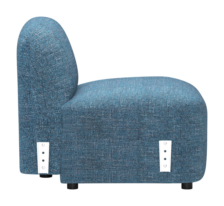 Cleo - Middle Chair - Blue Zuo Modern