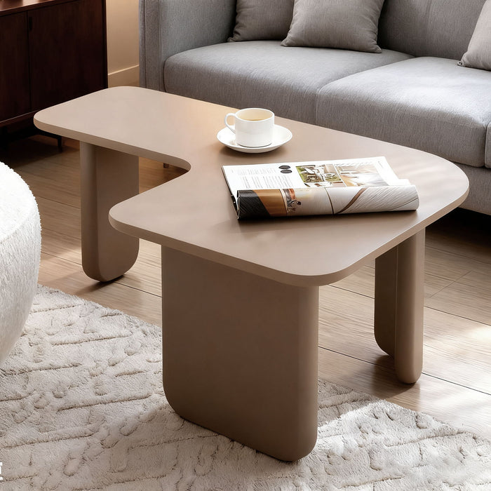 L-Shape Coffee Table For Living Room Home Essentials