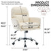 Office Chair With Adjustable Height, Ergonomic Design Home Essentials