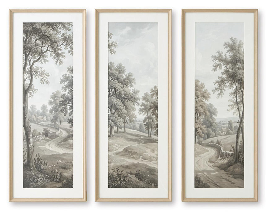 Dixonburg - Wall Art Set (Set of 3) - Taupe / Gray Signature Design by Ashley®