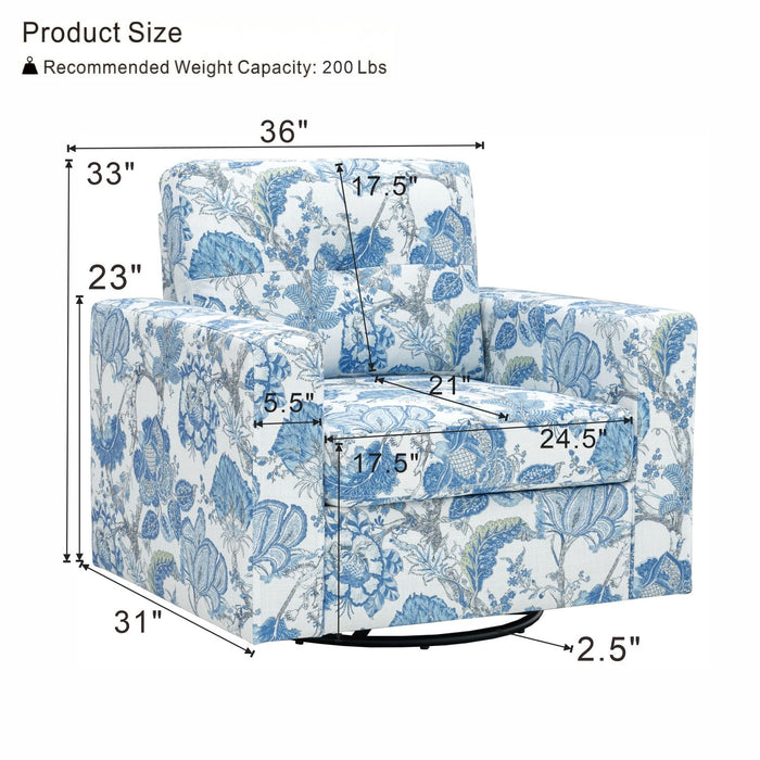 360 Degree Rotation Single Sofa Chair For Living Room Home Essentials