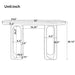 Art Sculptural Console Table With Oval Cutout Legs - Black Noble House