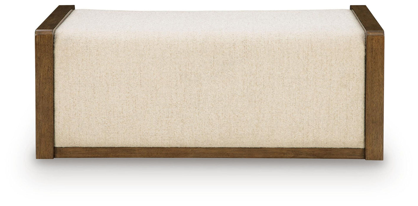 Marxmore - Upholstered Ottoman With Storage - Brown Signature Design by Ashley®