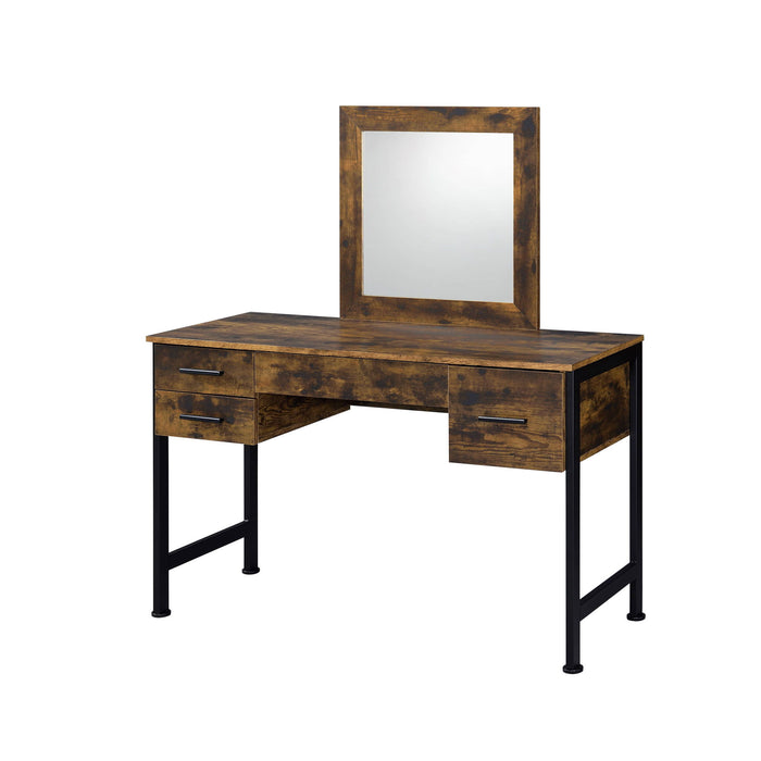 Finish Dresser Mirror - Rustic Oak & Black