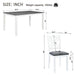 Kitchen Dining Set, Rectangular Dining Table & Upholstered Chairs Home Essentials