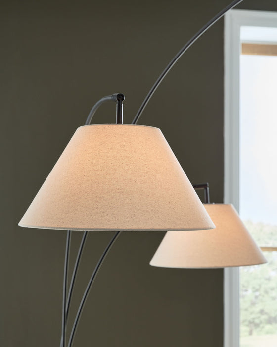 Gibbswellner - Metal Arc Lamp - Black Signature Design by Ashley®