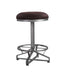 Evangeline - Counter Height Stool (Set of 2) - Rustic Brown Fabric & Black ACME
