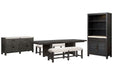 Plum Creek - Trestle Dining Table Set Magnussen Furniture