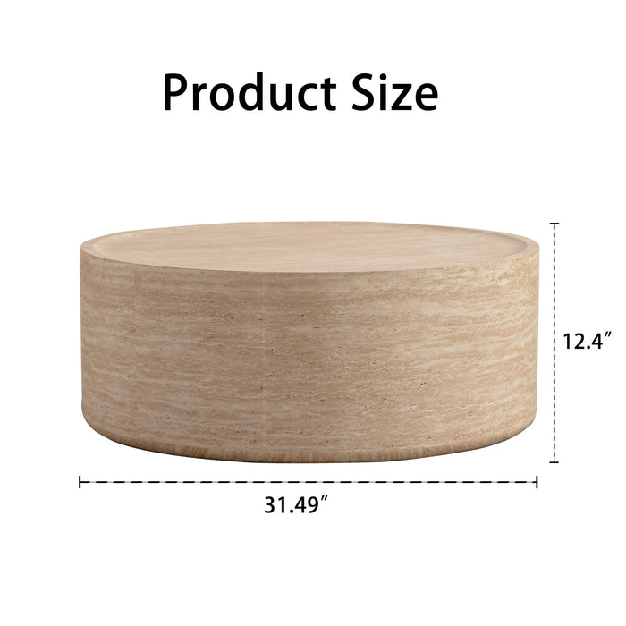 Modern Round Table With Mars Pattern For Living Room Home Essentials